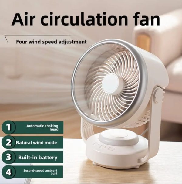 N701Y Desktop Fan 6000 mAh Battery Capacity